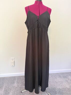 A New Day Black Sundress with Spaghetti Straps